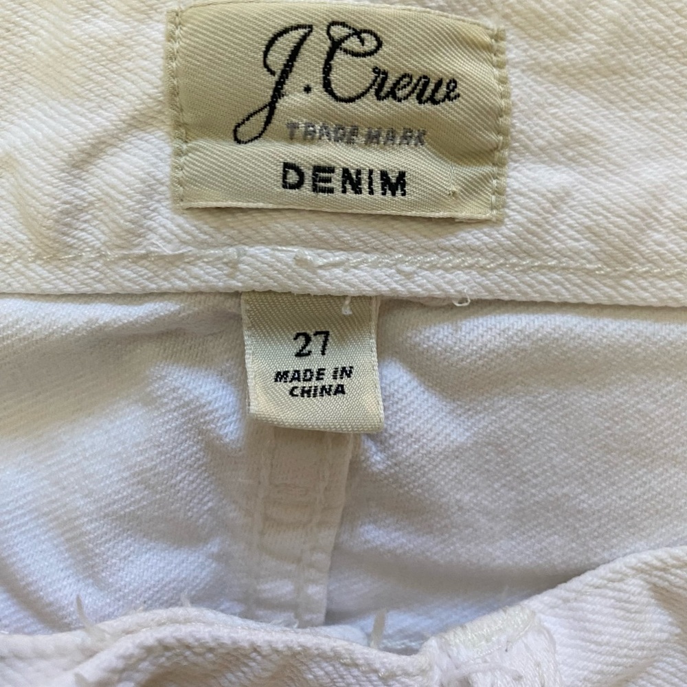 J.Crew White Denim Miniskirt - Picture 3 of 3